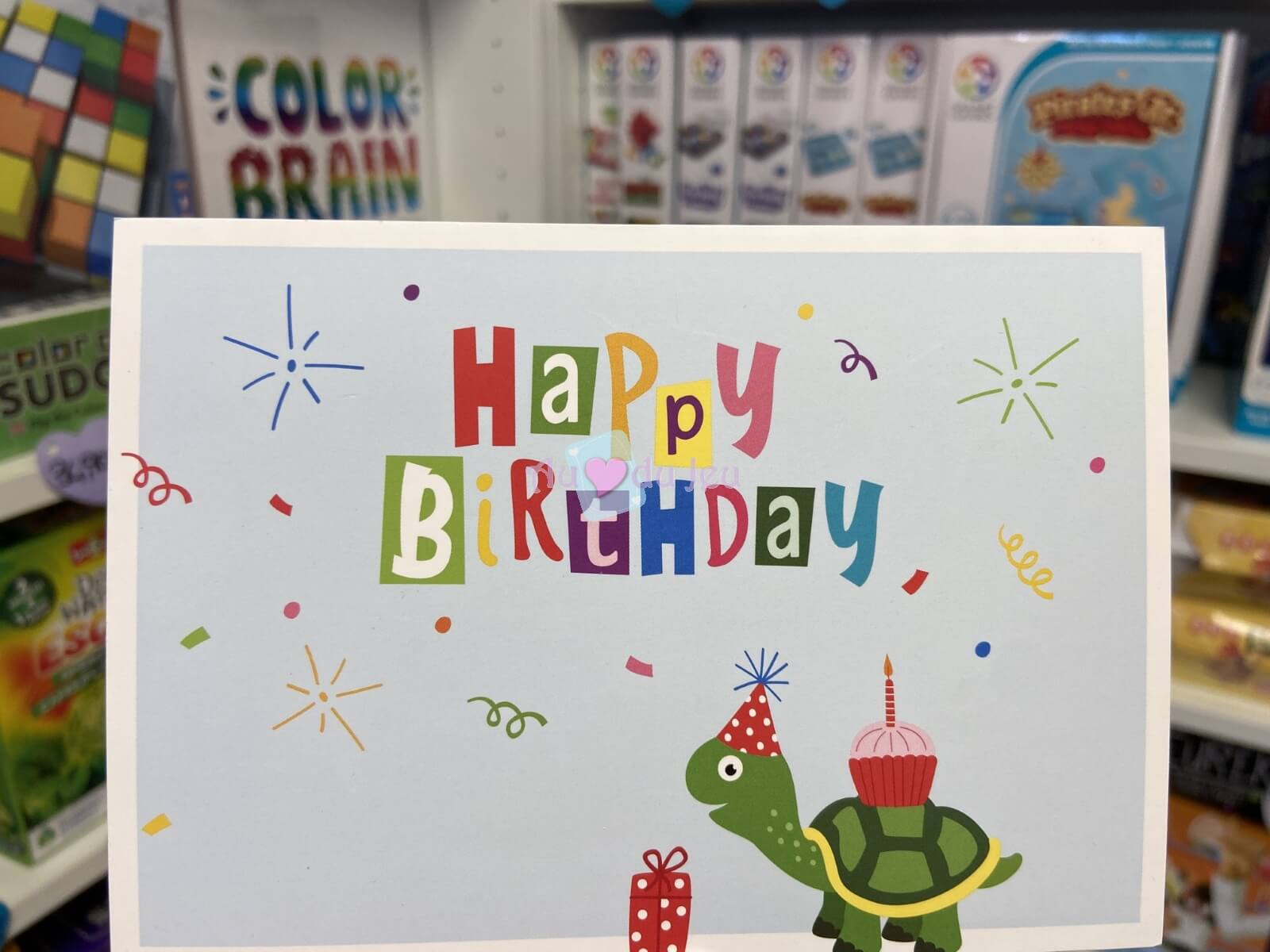 Carte Anniversaire Tortue Au Coeur Du Jeu