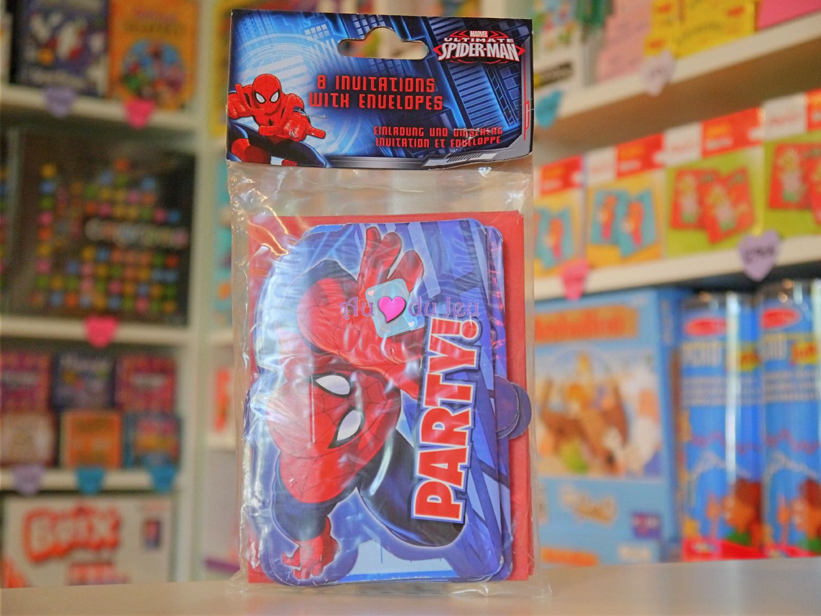 Cartes D Invitation Anniversaire Spiderman Au Coeur Du Jeu