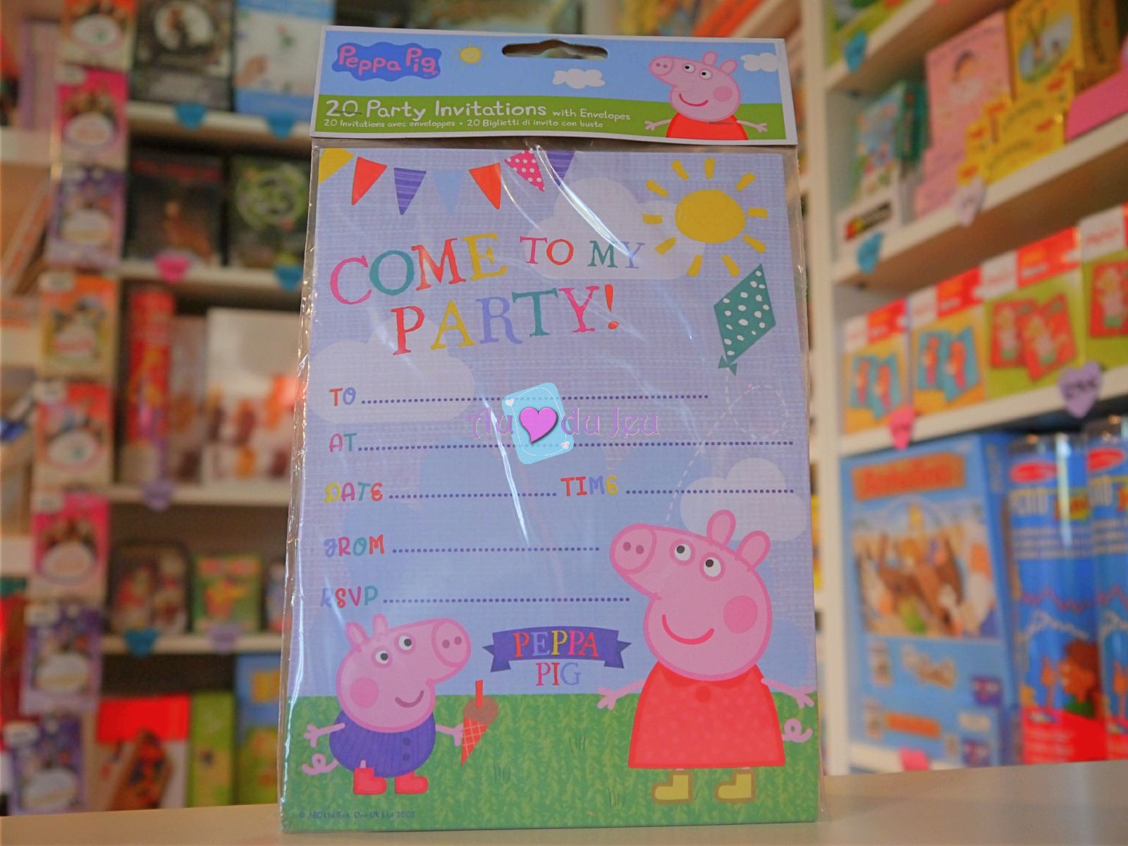 Cartes Invitation Peppa Pig Pour Vos Anniversaires Et Fetes Au Coeur Du Jeu