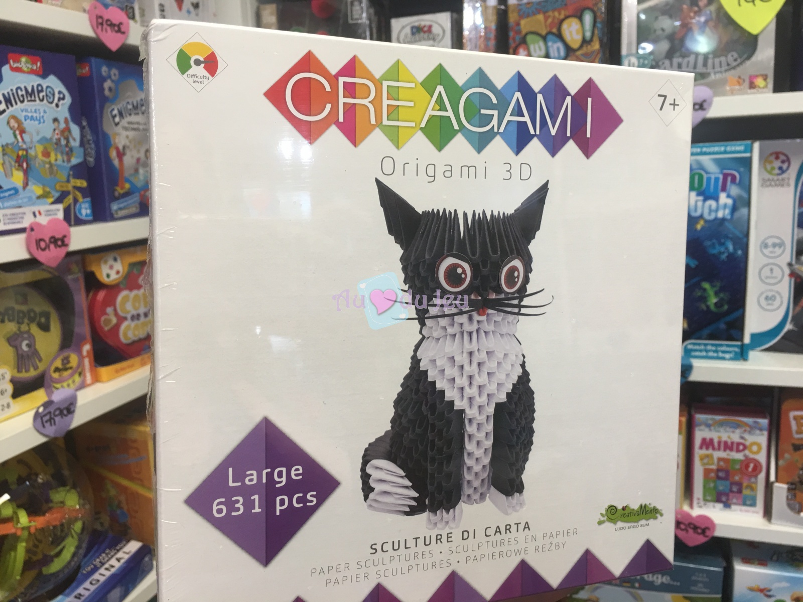 Creagami Origami 3g Chat 631 Pieces Creagami Au Coeur Du Jeu