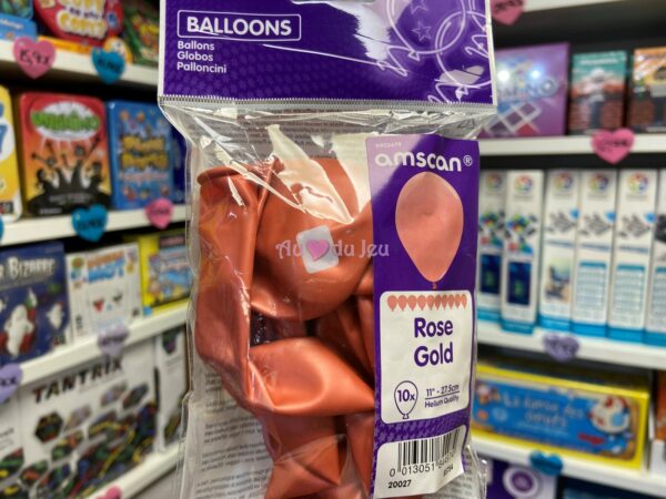 10 Ballons Rose Gold