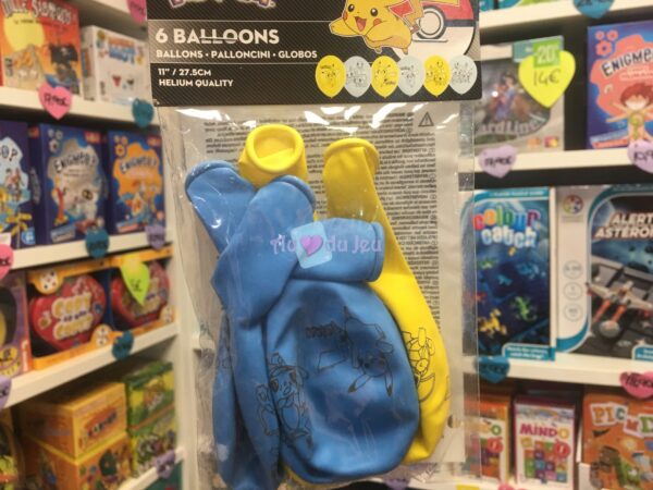 6 Ballons Pokemon