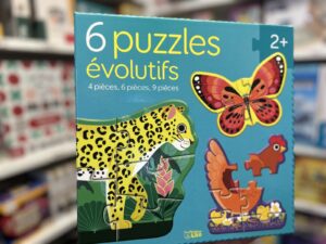 6 Puzzles Evolutifs Animaux Lito