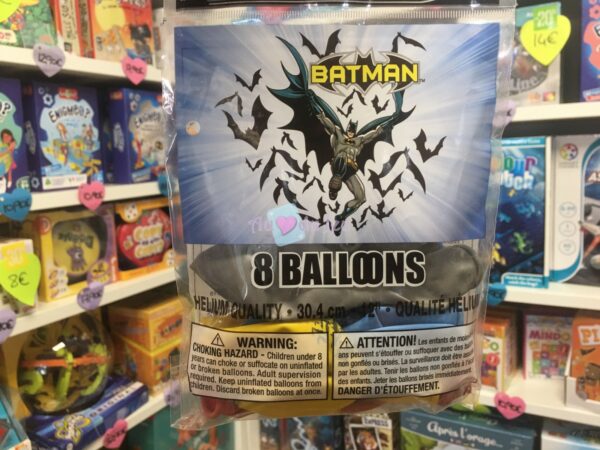 8 Ballons Latex Batman