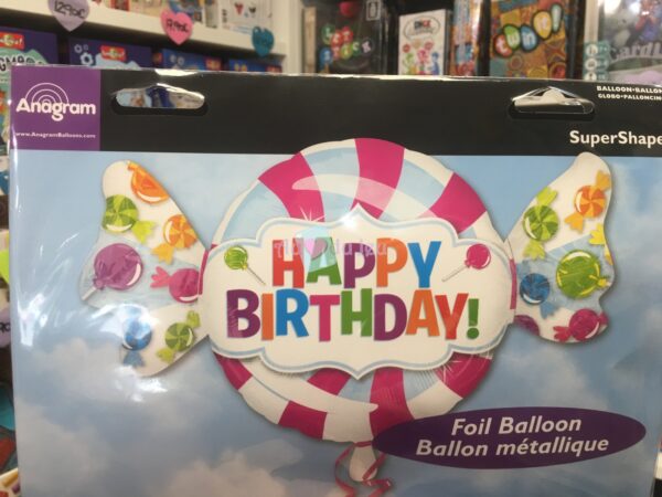 Ballon Géant Bonbon Happy Birthday