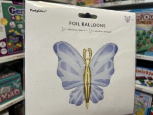 Ballon Papillon Bleu PartyDeco