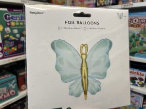 Ballon Papillon Vert PartyDeco