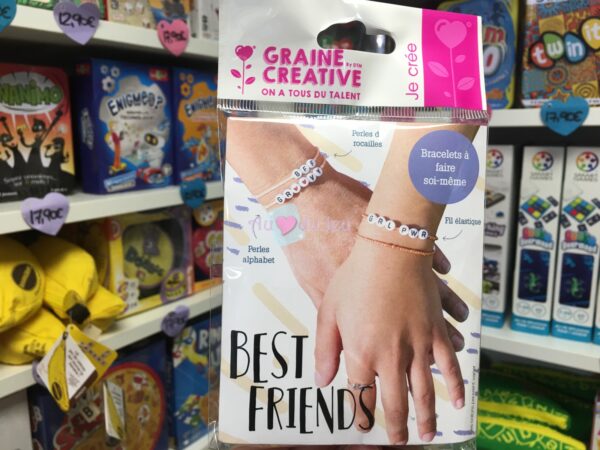 Kit Bracelets Perles Alphabet Best Friend