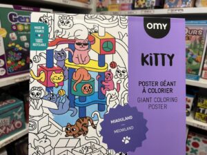 Poster Géant A Colorier Kitty OMY